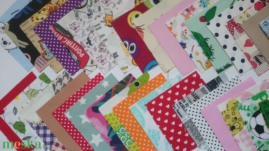 100 db gyerek mintájú patchwork 10x10 cm pamutvászon csomag GYC - kellékek & szerszámok - méteráru - anyagcsomag - Meska.hu