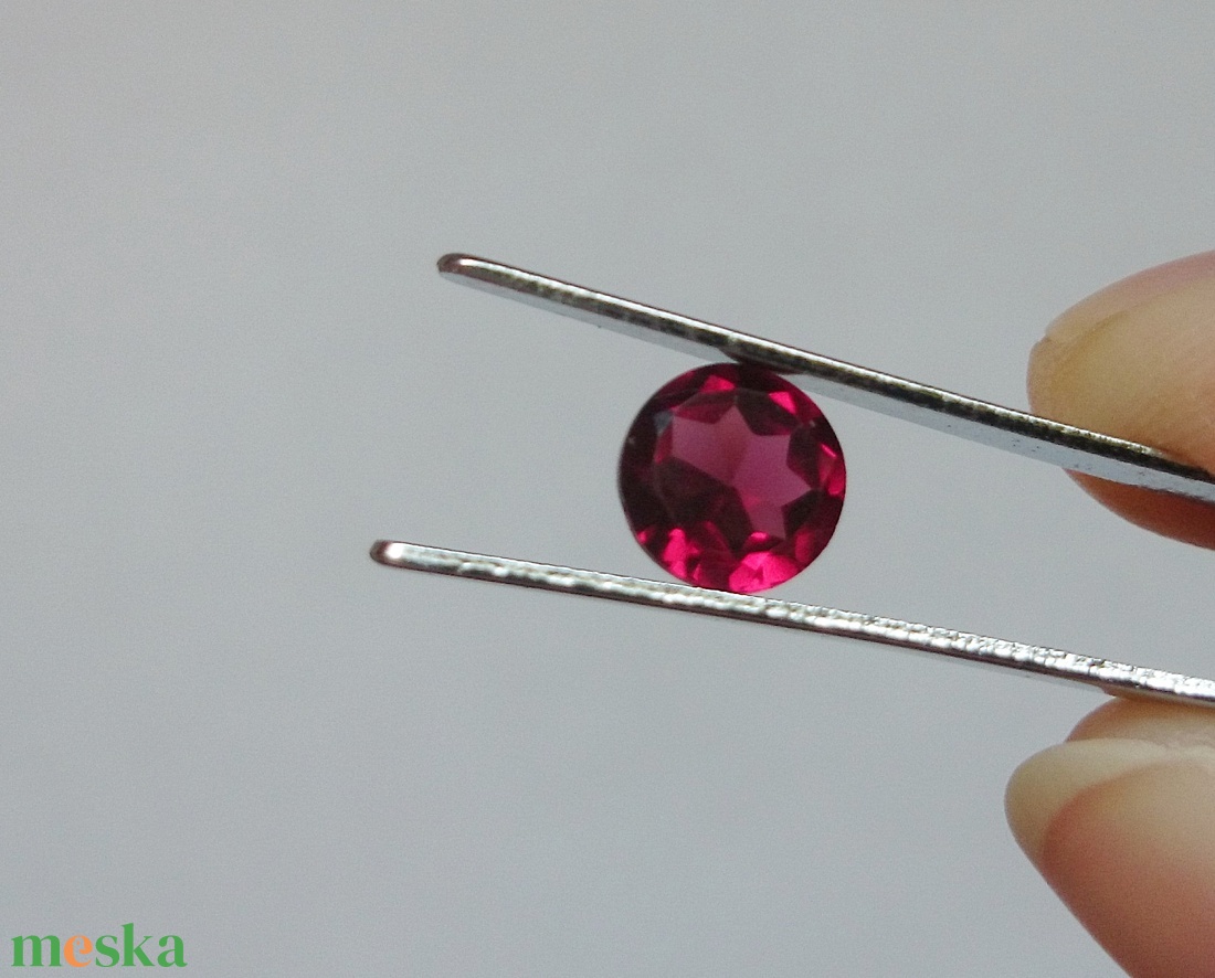 Rodolit gránát drágakő csiszolt kerek - kellékek & szerszámok - ásvány alapanyag - ásvány figura - Meska.hu