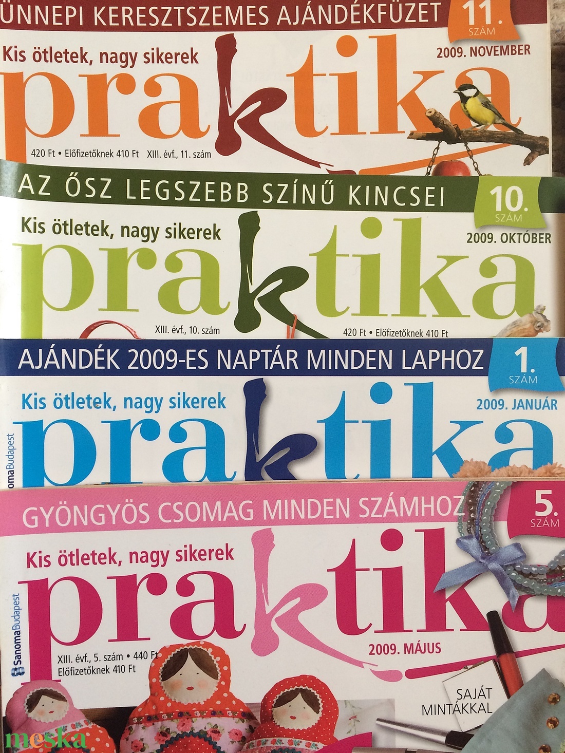 18 db Praktika Újság Magazin csomag + melléklet - diy (csináld magad) - szabásminta, útmutató - szabásminta - Meska.hu