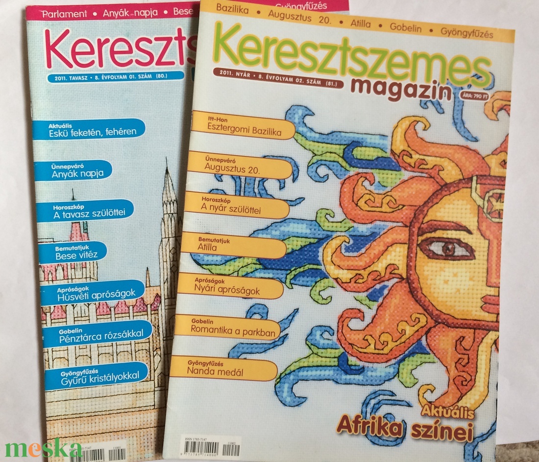 2 szám Keresztszemes Magazin kézimunka újság 2011 évad - kellékek & szerszámok - könyv, újság - újság - Meska.hu