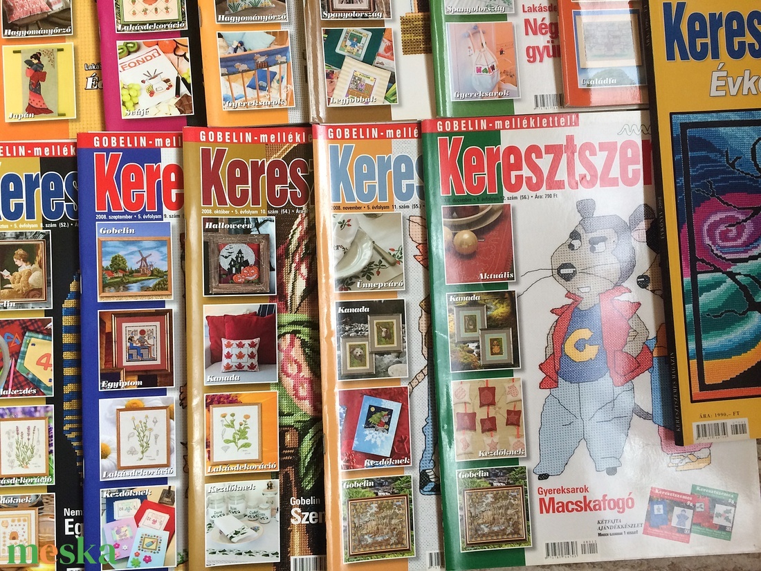 Keresztszemes Magazin kézimunka újság 2008 évad - kellékek & szerszámok - könyv, újság - újság - Meska.hu