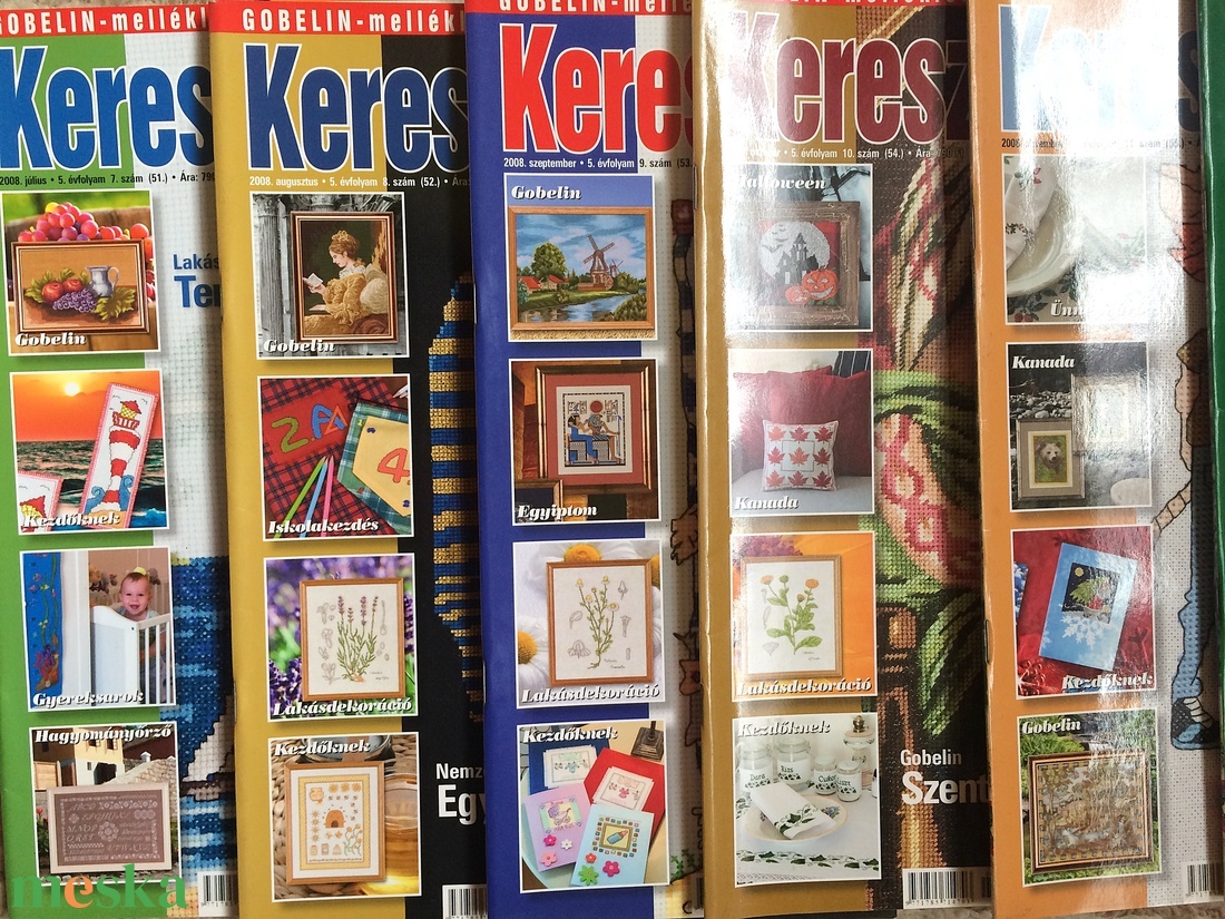 Keresztszemes Magazin kézimunka újság 2008 évad - kellékek & szerszámok - könyv, újság - újság - Meska.hu