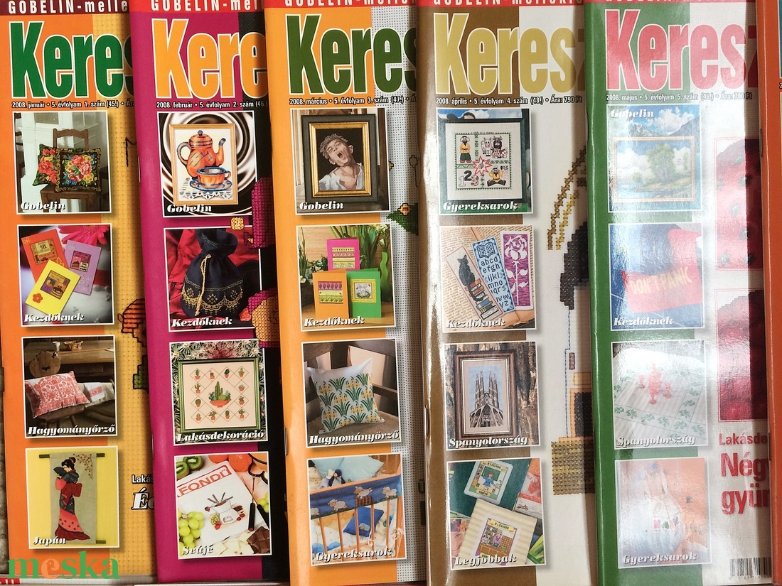 Keresztszemes Magazin kézimunka újság 2008 évad - kellékek & szerszámok - könyv, újság - újság - Meska.hu