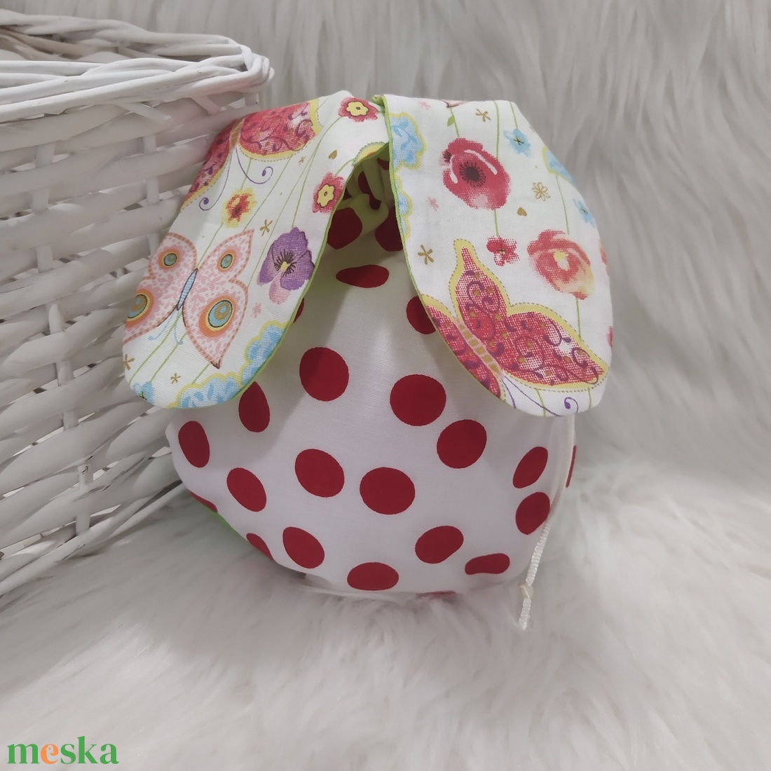 Húsvéti szütyő - játék & sport - plüssállat & játékfigura - nyuszi - Meska.hu