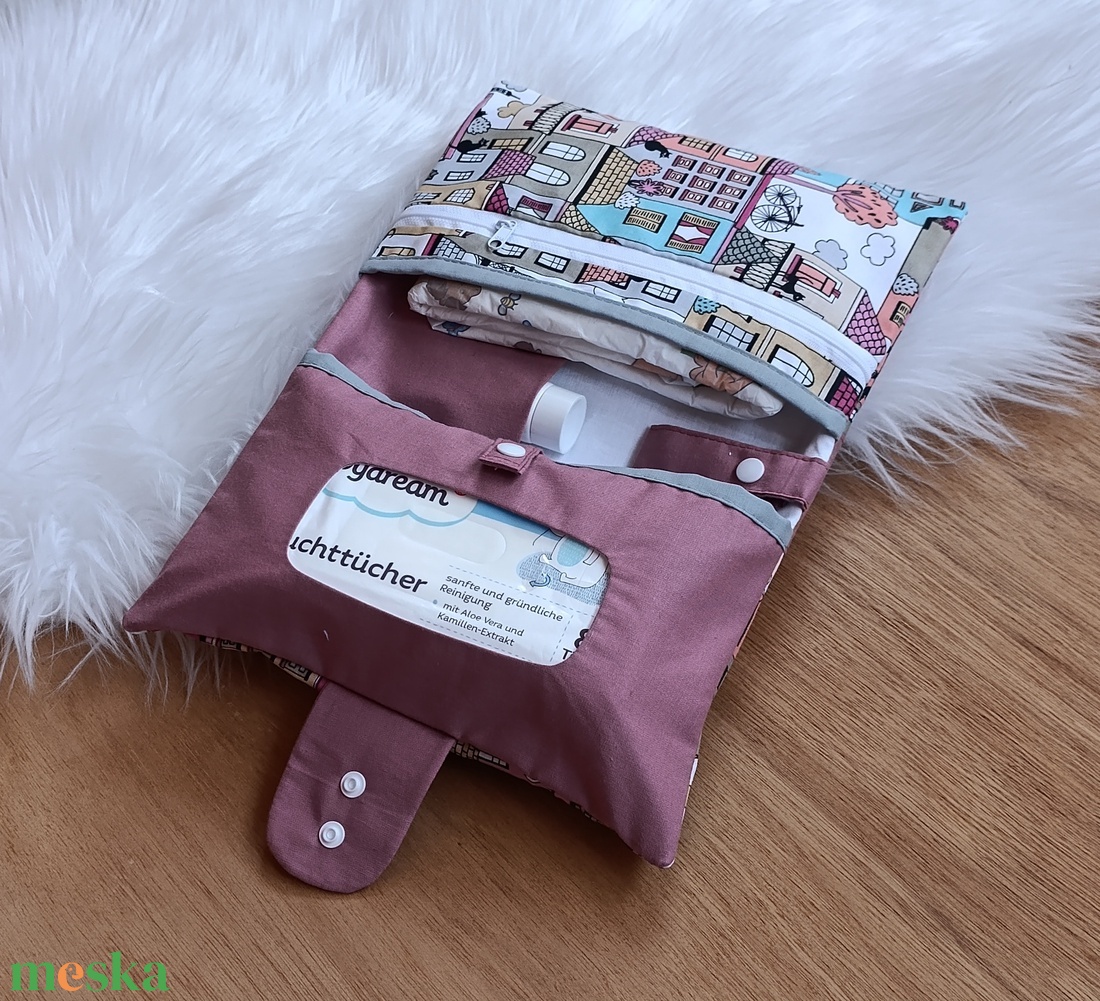 Pelenkatáska, pelenkázó neszeszer - baba - mama - pelenkázó, babafürdető kellékek - pelenkázó neszeszer, pelenkatartó - Meska.hu