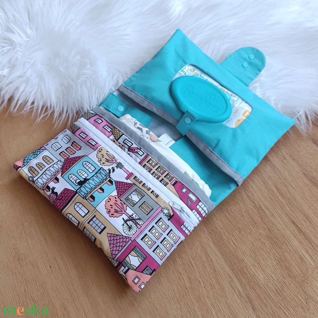 Pelenkatáska, pelenkázó neszeszer - baba - mama - pelenkázó, babafürdető kellékek - pelenkázó neszeszer, pelenkatartó - Meska.hu