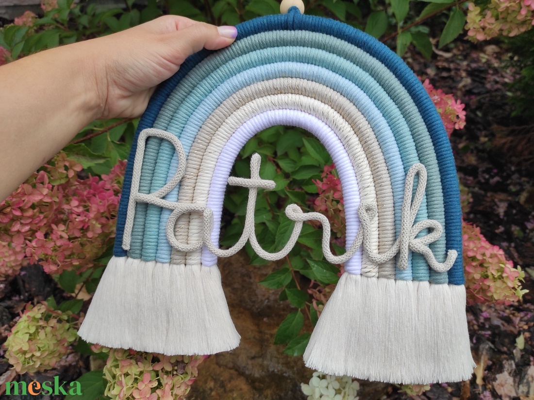 Makramé névre szóló szivárvány (L-es MÉRET) - otthon & életmód - dekoráció - fali és függő dekoráció - falra akasztható dekor - Meska.hu Makramé névre szóló szivárvány (L-es MÉRET) - otthon & életmód - dekoráció - fali és függő dekoráció - falra akasztható dekor - Meska.hu
