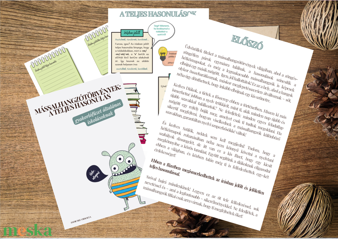 Mássalhangzótörvények - a teljes hasonulások (írásban jelölt és jelöletlen teljes hasonulás) - művészet - grafika & illusztráció - digitális - Meska.hu