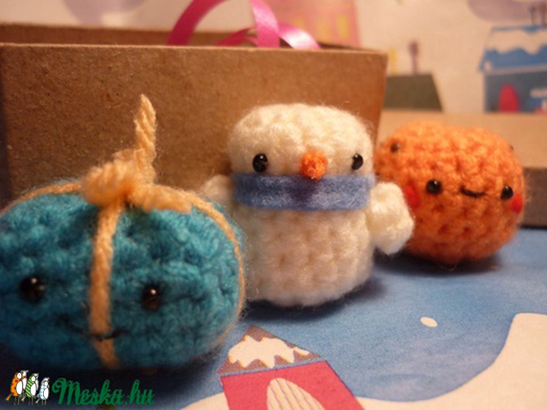 Adventi apróságok - Pingvin és hóember páros -  - Meska.hu