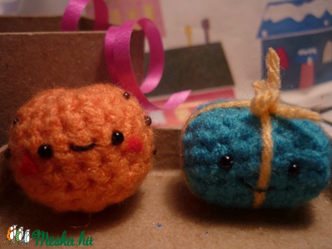 Adventi apróságok - Narancs és csomag páros -  - Meska.hu