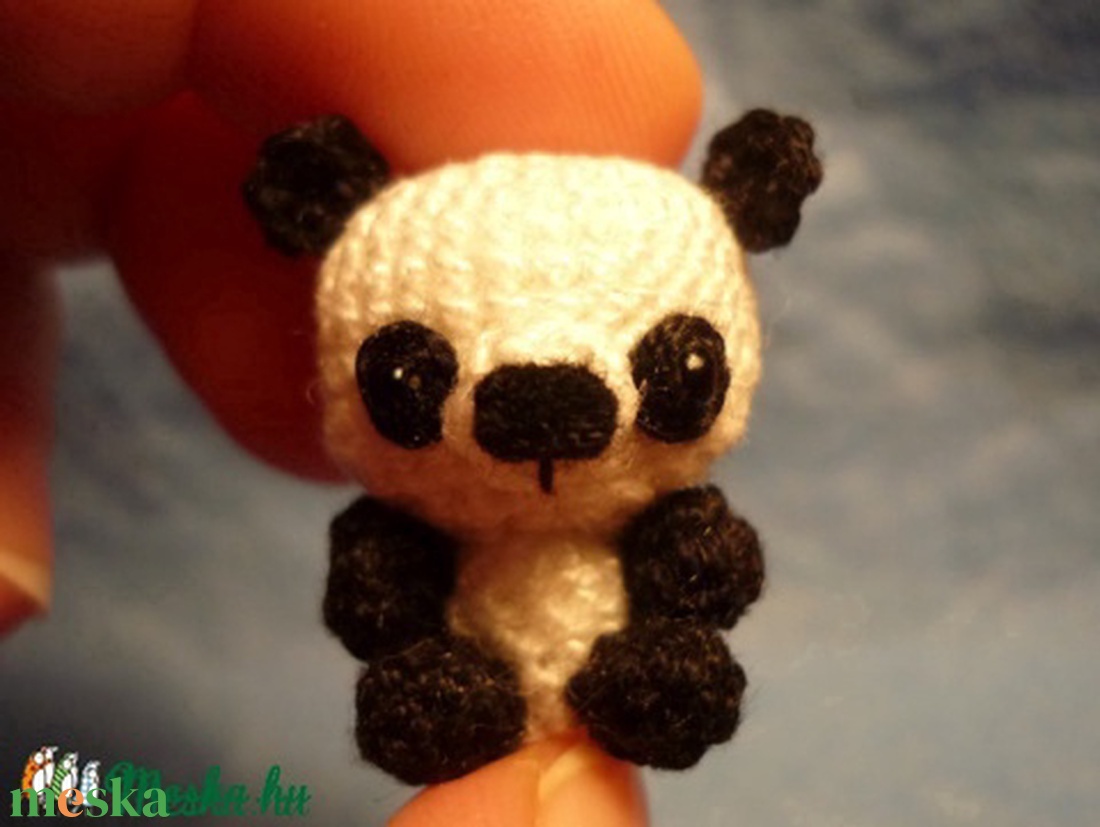 Mini Panda - játék & sport - plüssállat & játékfigura - maci - Meska.hu