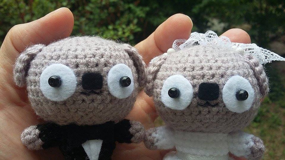 Kutyus menyasszony és vőlegény-Rekapapp-nak lefoglalva -  - Meska.hu