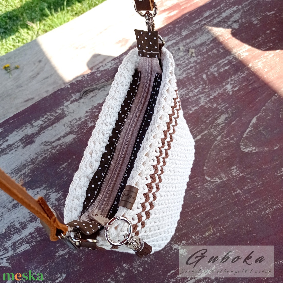 Női crossbody táska, válltáska, kis horgolt - táska & tok - kézitáska & válltáska - vállon átvethető táska - Meska.hu Női crossbody táska, válltáska, kis horgolt - táska & tok - kézitáska & válltáska - vállon átvethető táska - Meska.hu