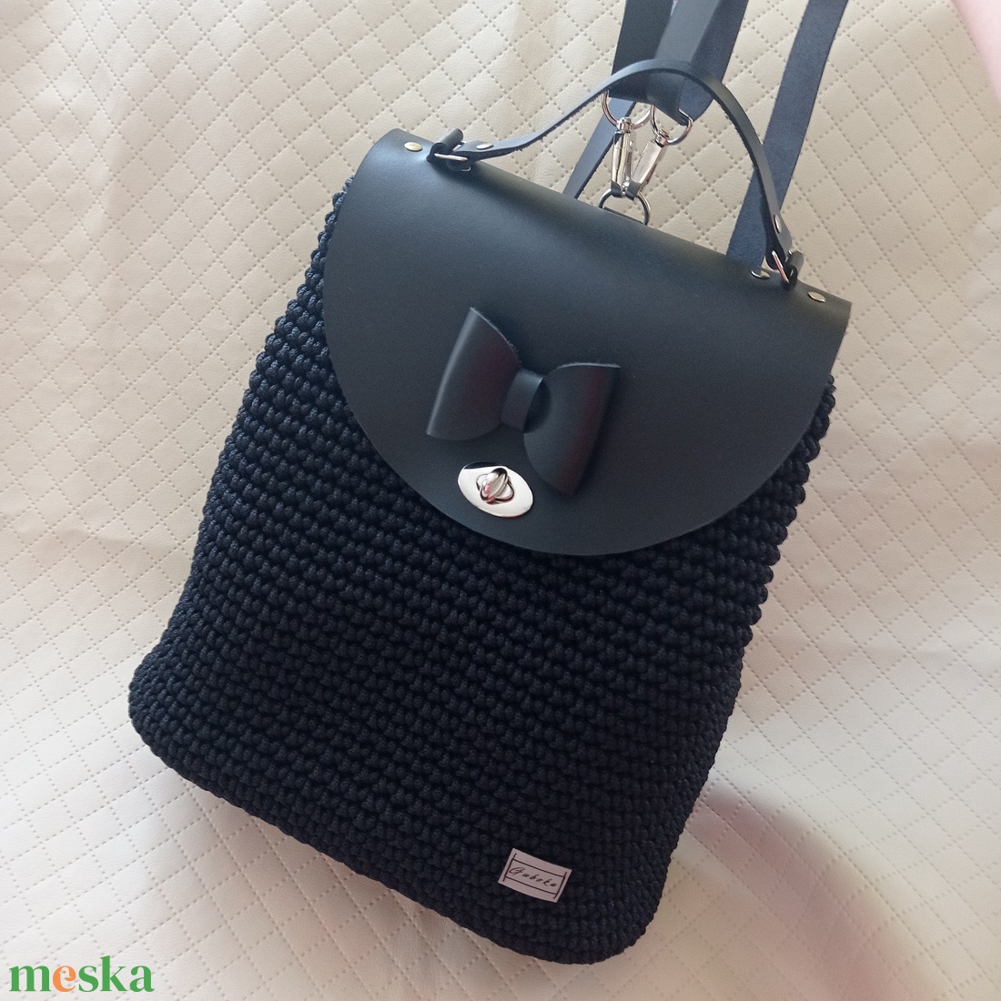 Vízálló hátizsák, horgolt - táska & tok - hátizsák - hátizsák - Meska.hu Vízálló hátizsák, horgolt - táska & tok - hátizsák - hátizsák - Meska.hu