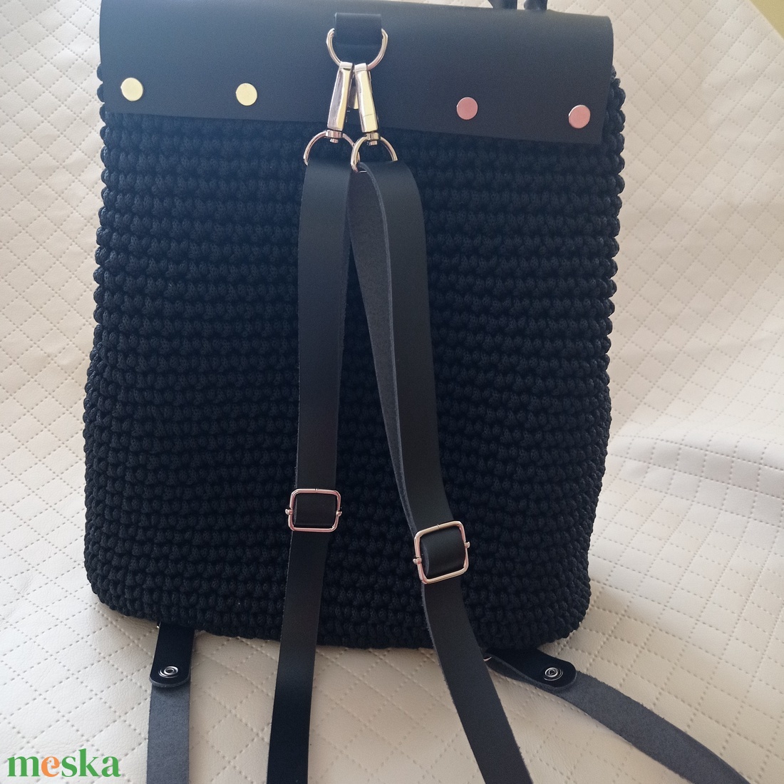 Vízálló hátizsák, horgolt - táska & tok - hátizsák - hátizsák - Meska.hu Vízálló hátizsák, horgolt - táska & tok - hátizsák - hátizsák - Meska.hu