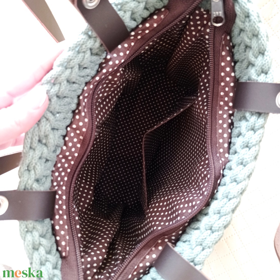 Női válltáska, bőr pántokkal - táska & tok - kézitáska & válltáska - válltáska - Meska.hu Női válltáska, bőr pántokkal - táska & tok - kézitáska & válltáska - válltáska - Meska.hu