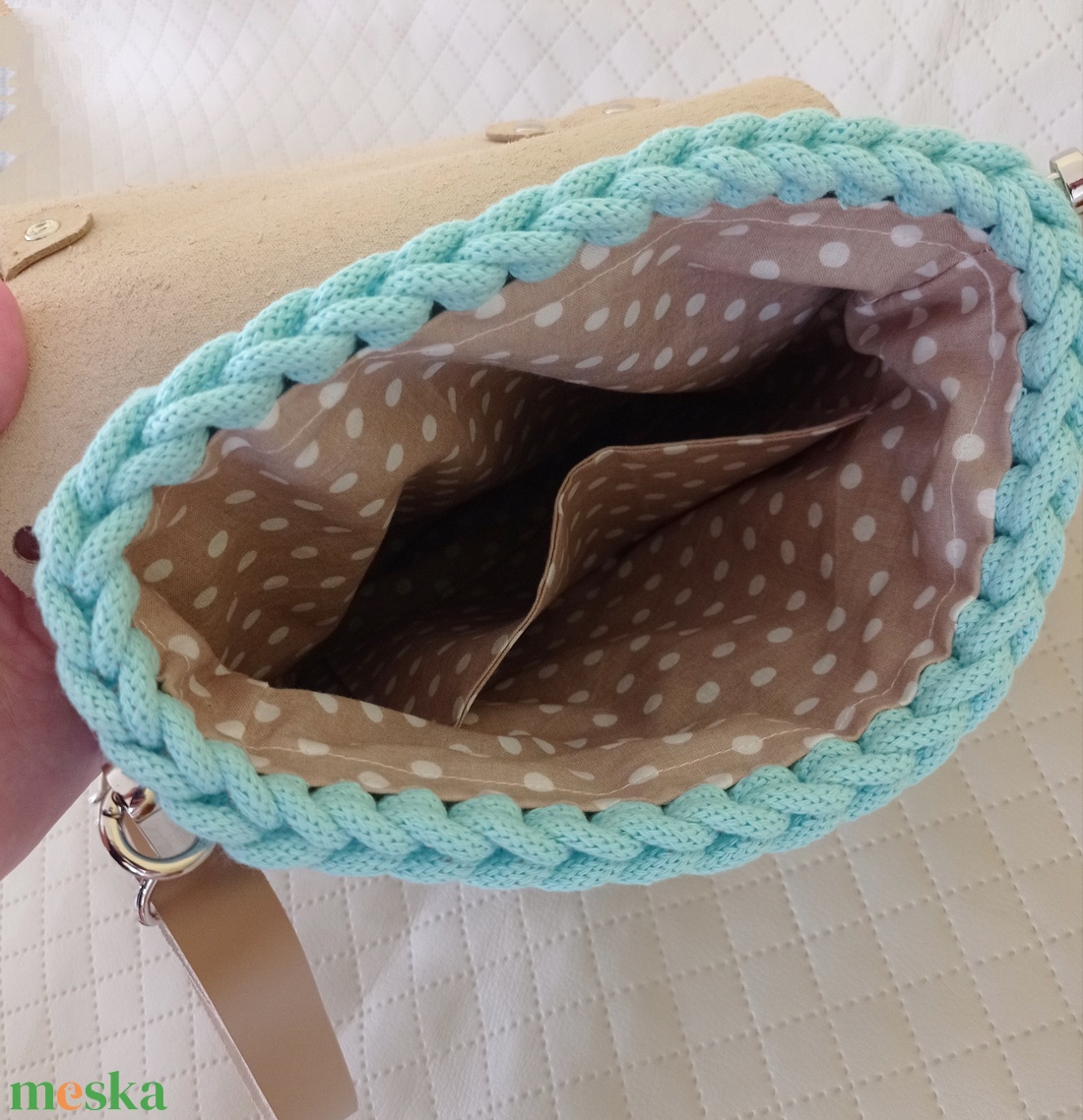 Női válltáska, crossbody - táska & tok - kézitáska & válltáska - vállon átvethető táska - Meska.hu