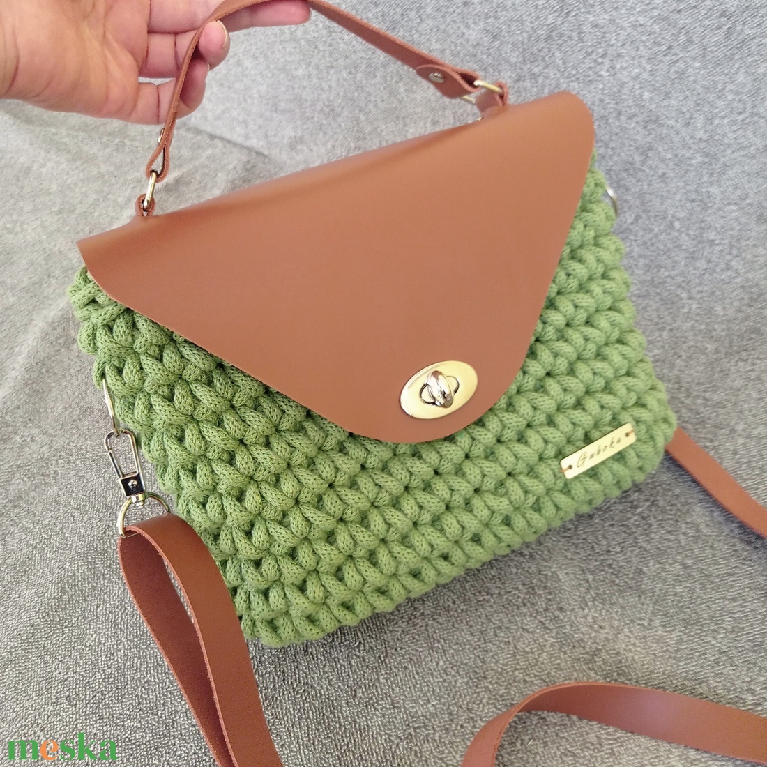 Női kistáska, crossbody - táska & tok - kézitáska & válltáska - vállon átvethető táska - Meska.hu