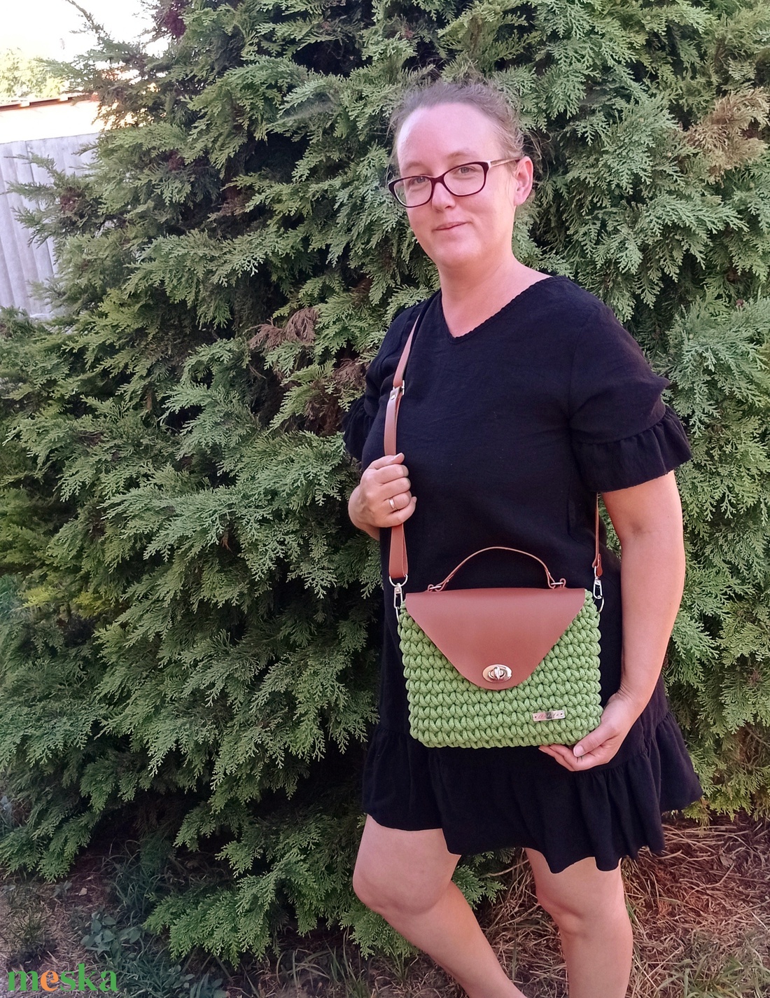 Női kistáska, crossbody - táska & tok - kézitáska & válltáska - vállon átvethető táska - Meska.hu
