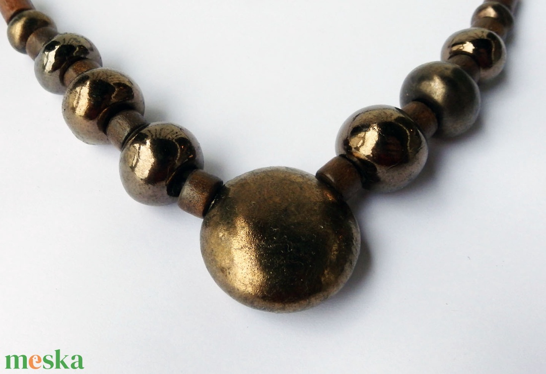 Árnyékláng kerámai nyaklánc - ékszer - nyaklánc - medálos nyaklánc - Meska.hu