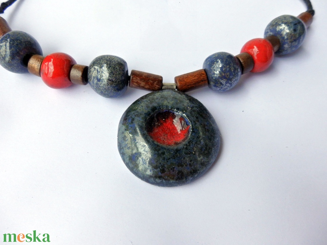 Kőszív kerámai nyaklánc - ékszer - nyaklánc - medálos nyaklánc - Meska.hu