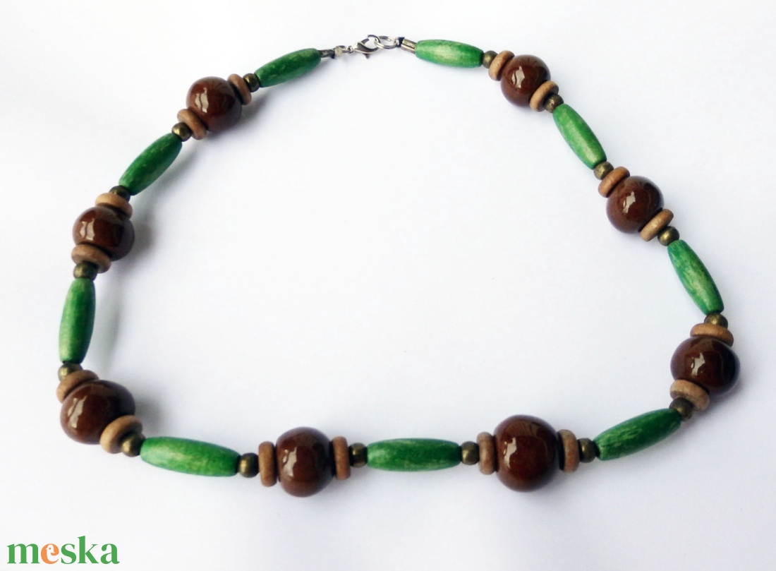 Erdei harmat kerámai nyaklánc - ékszer - nyaklánc - gyöngyös nyaklánc - Meska.hu