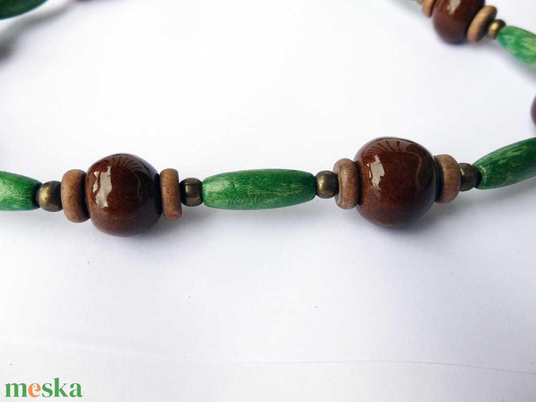 Erdei harmat kerámai nyaklánc - ékszer - nyaklánc - gyöngyös nyaklánc - Meska.hu