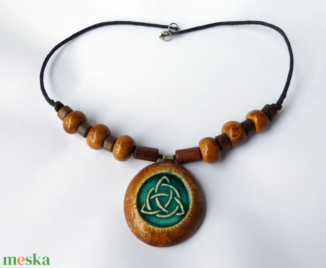 Ősi varázs kerámai nyaklánc - ékszer - nyaklánc - medálos nyaklánc - Meska.hu