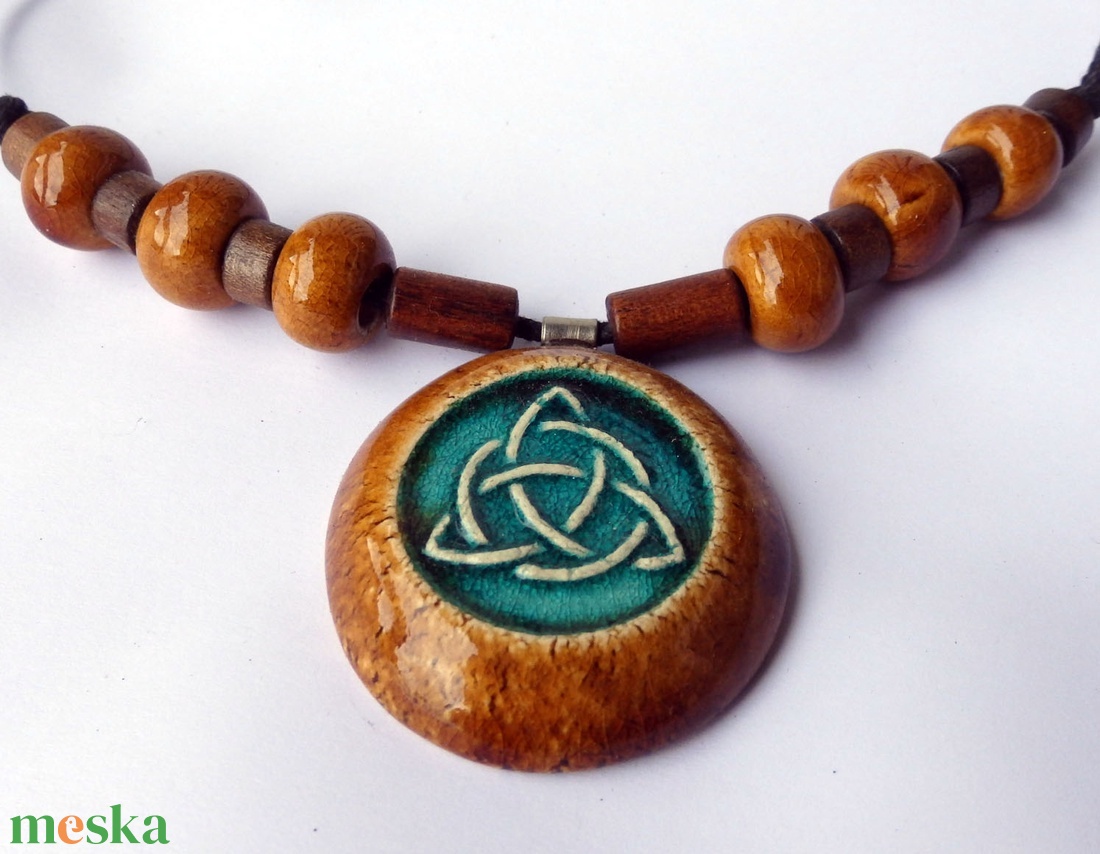 Ősi varázs kerámai nyaklánc - ékszer - nyaklánc - medálos nyaklánc - Meska.hu