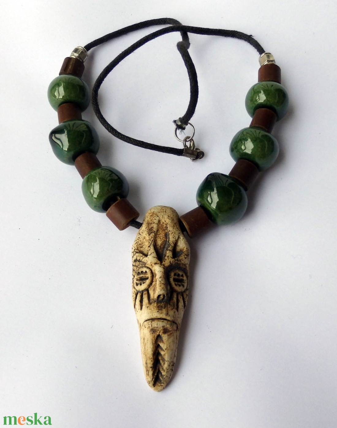 Ősi varázs kerámai nyaklánc - ékszer - nyaklánc - medálos nyaklánc - Meska.hu