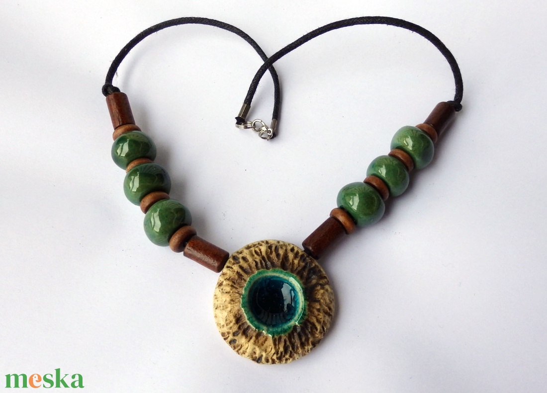 Tengercsepp kerámai nyaklánc - ékszer - nyaklánc - medálos nyaklánc - Meska.hu