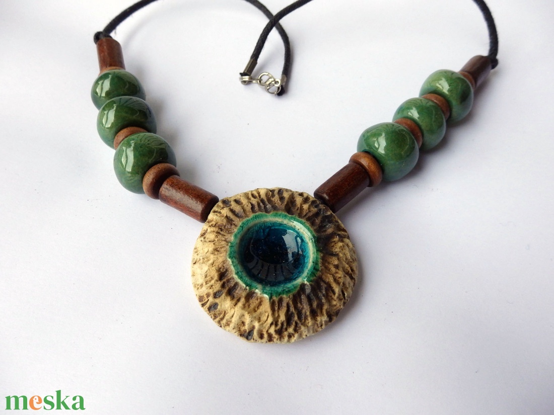 Tengercsepp kerámai nyaklánc - ékszer - nyaklánc - medálos nyaklánc - Meska.hu