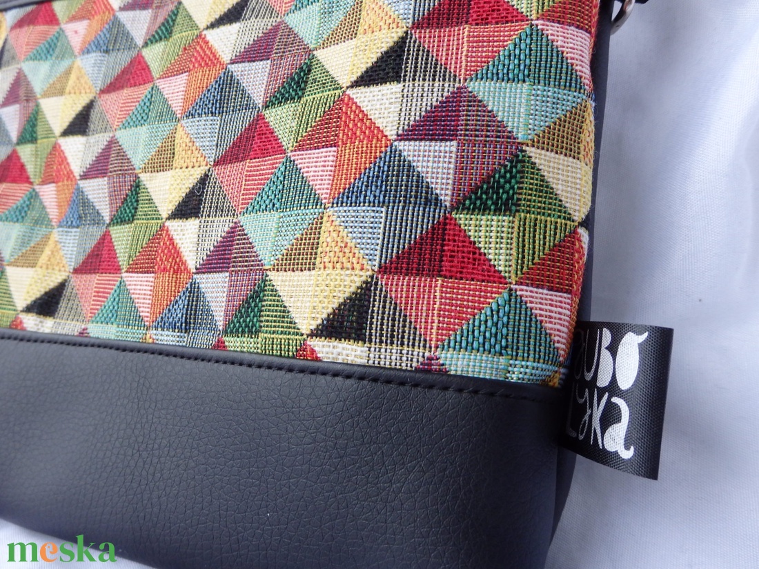 Kaleidoszkóp kis crossbody táska - táska & tok - variálható táska - Meska.hu