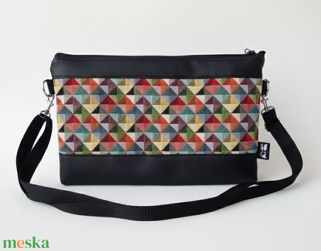 Kaleidoszkóp kis crossbody táska - táska & tok - variálható táska - Meska.hu