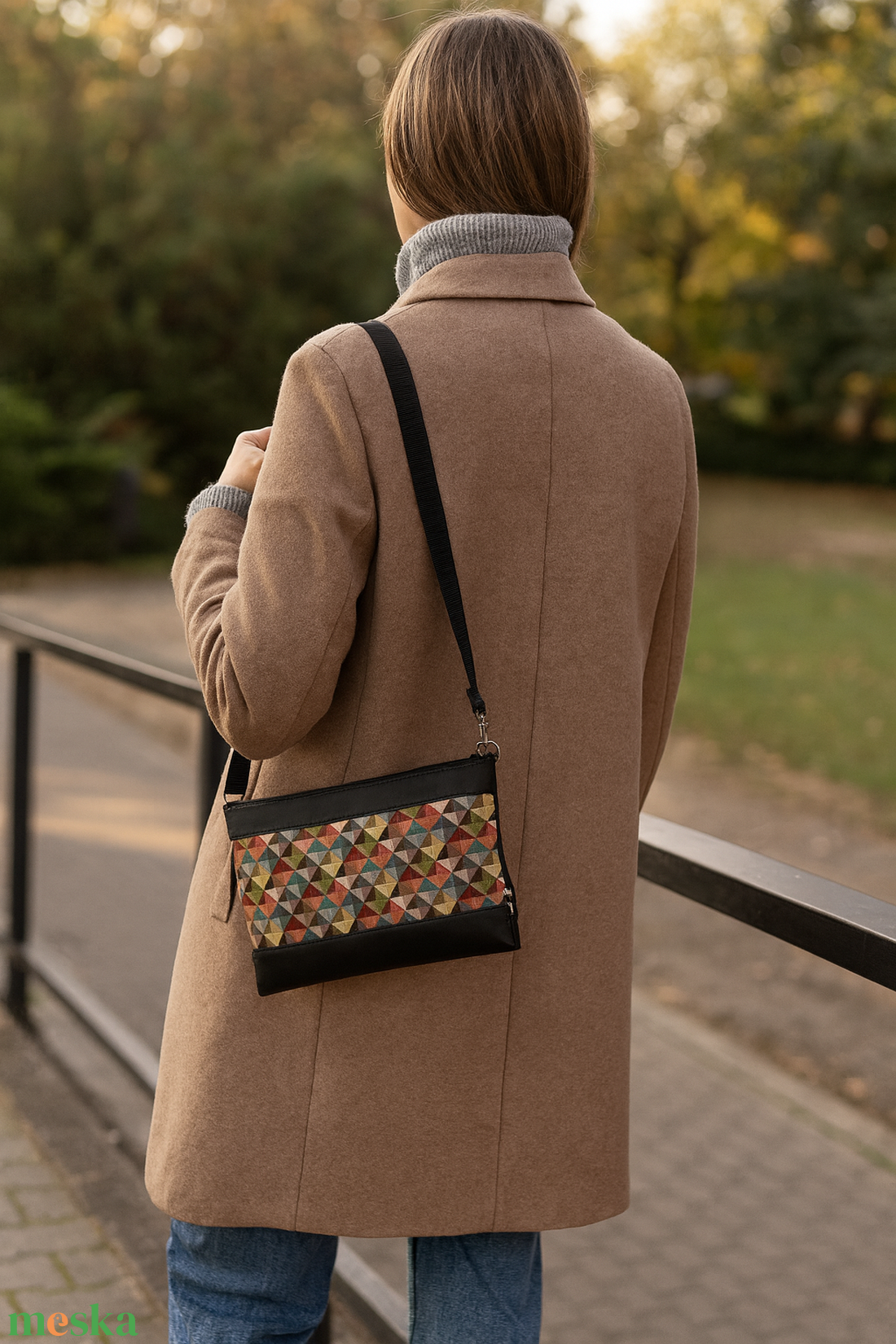 Kaleidoszkóp kis crossbody táska - táska & tok - variálható táska - Meska.hu