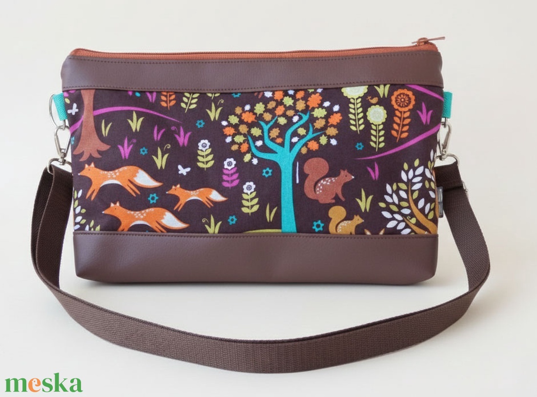 Erdőmese kis crossbody táska - táska & tok - variálható táska - Meska.hu