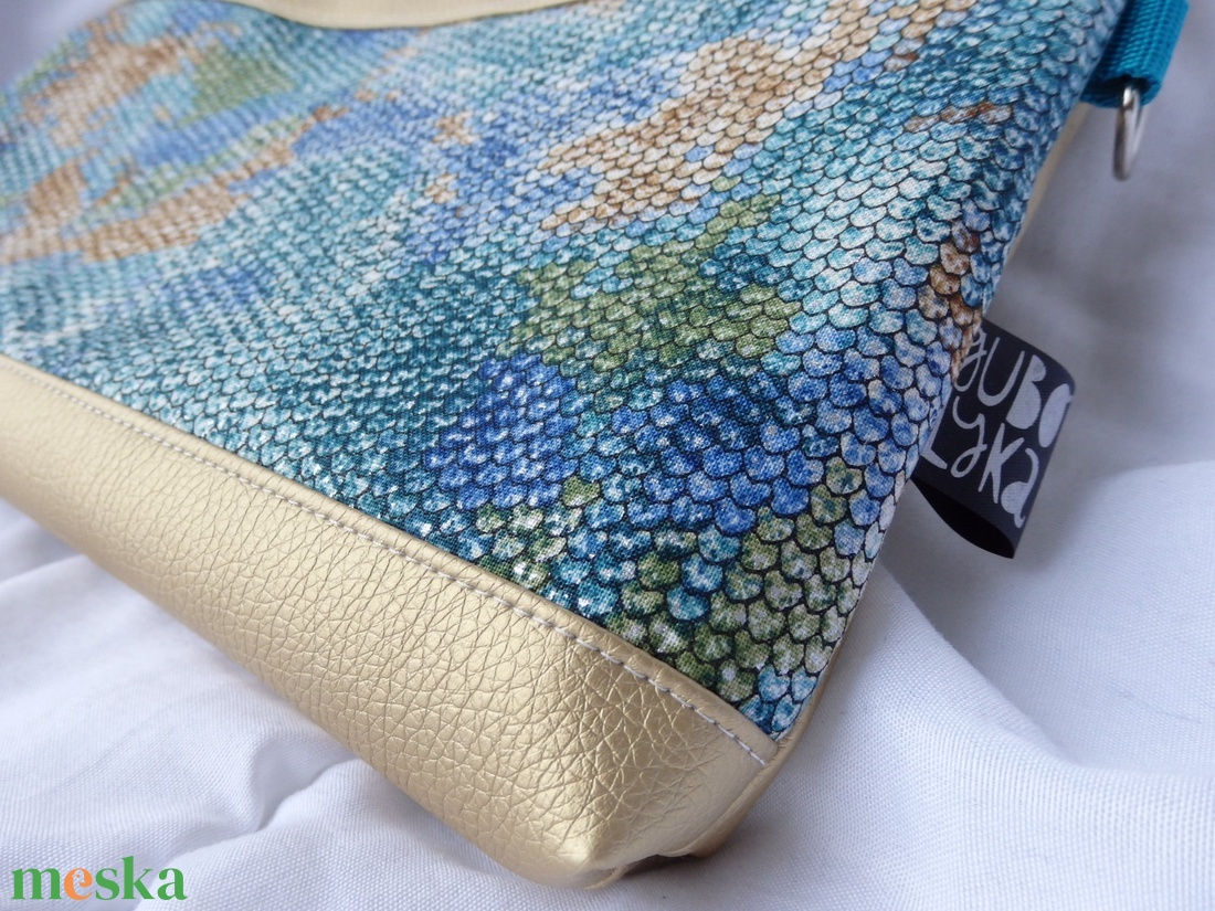 Arany mozaik kis crossbody táska - táska & tok - variálható táska - Meska.hu