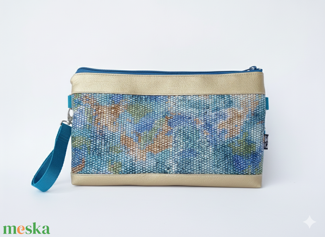 Arany mozaik kis crossbody táska - táska & tok - variálható táska - Meska.hu