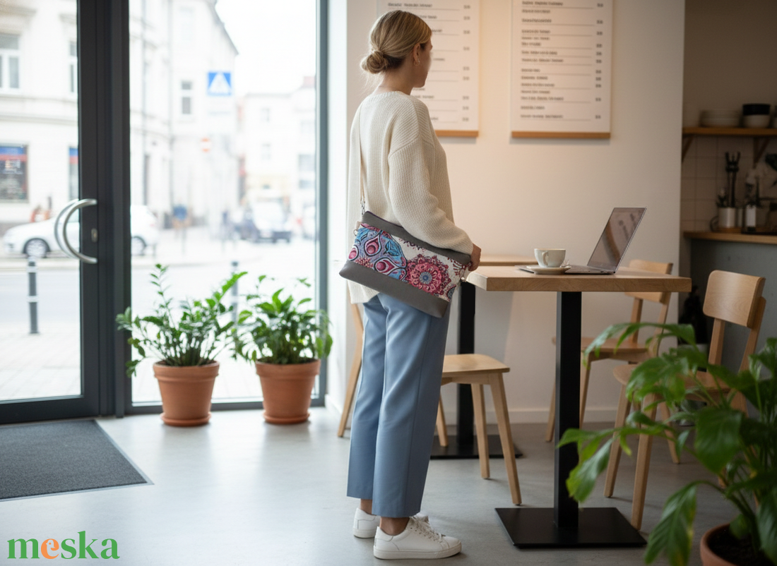 Arctic mandala kis crossbody táska - táska & tok - variálható táska - Meska.hu