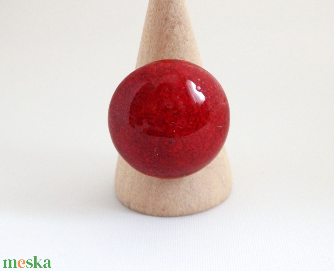 Parázstánc kerámia gyűrű - ékszer - gyűrű - kerek gyűrű - Meska.hu