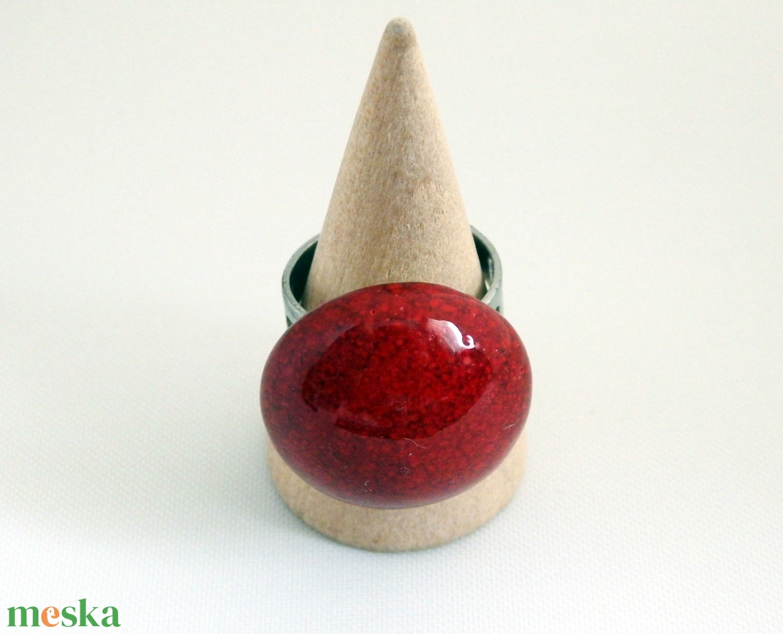 Parázstánc kerámia gyűrű - ékszer - gyűrű - kerek gyűrű - Meska.hu