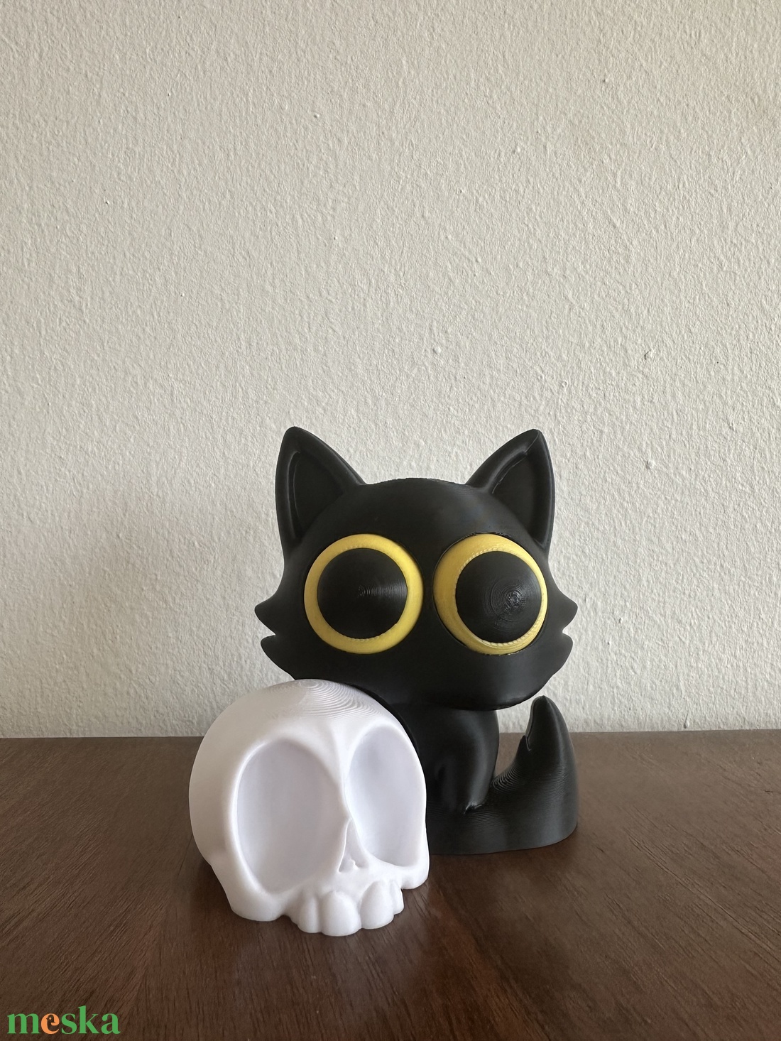 Cuki fekete cica koponyával 3D nyomtatott figura különleges dekornak - otthon & életmód - dekoráció - dísztárgy - Meska.hu Cuki fekete cica koponyával 3D nyomtatott figura különleges dekornak - otthon & életmód - dekoráció - dísztárgy - Meska.hu
