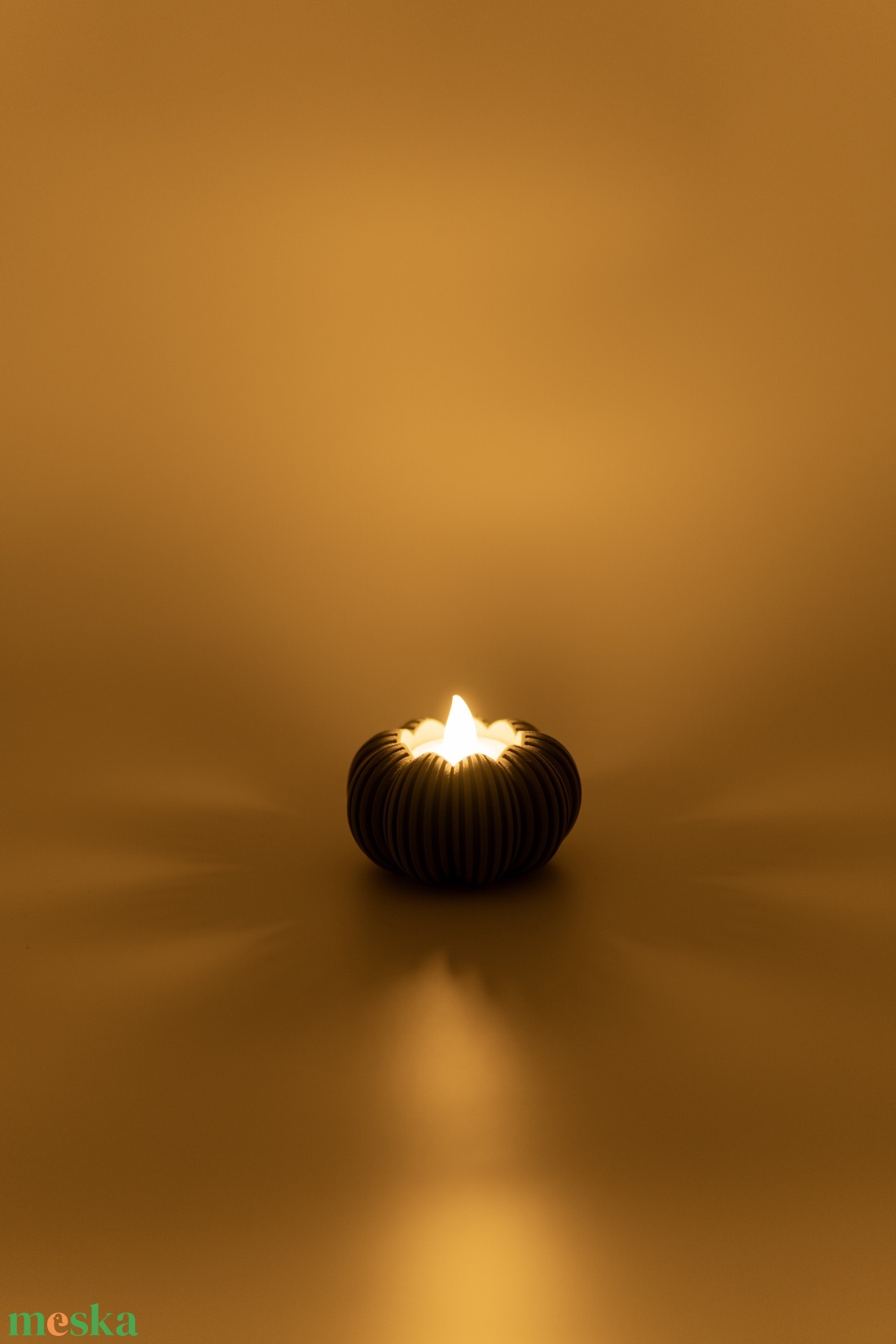 Modern, csíkos LED teamécses tartó - karácsony - karácsonyi lakásdekoráció - ünnepi asztaldekoráció - Meska.hu