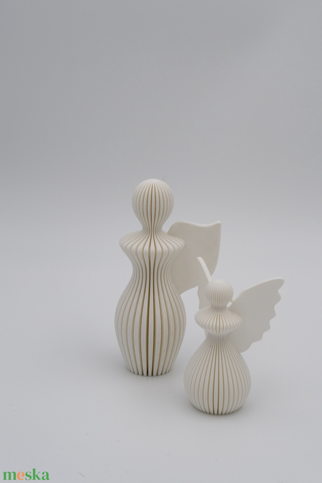 Modern csíkos angyal - karácsonyi dekoráció - karácsony - karácsonyi lakásdekoráció - karácsonyi manók, figurák - Meska.hu