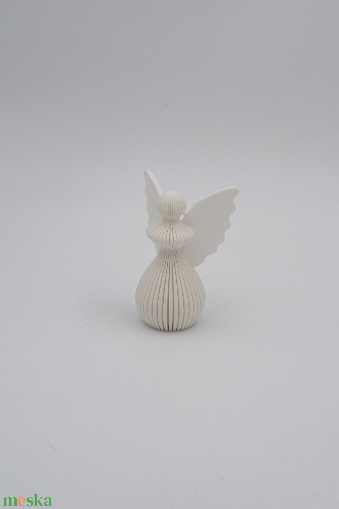 Modern csíkos kisangyal - karácsonyi dekoráció - karácsony - karácsonyi lakásdekoráció - karácsonyfadíszek - Meska.hu