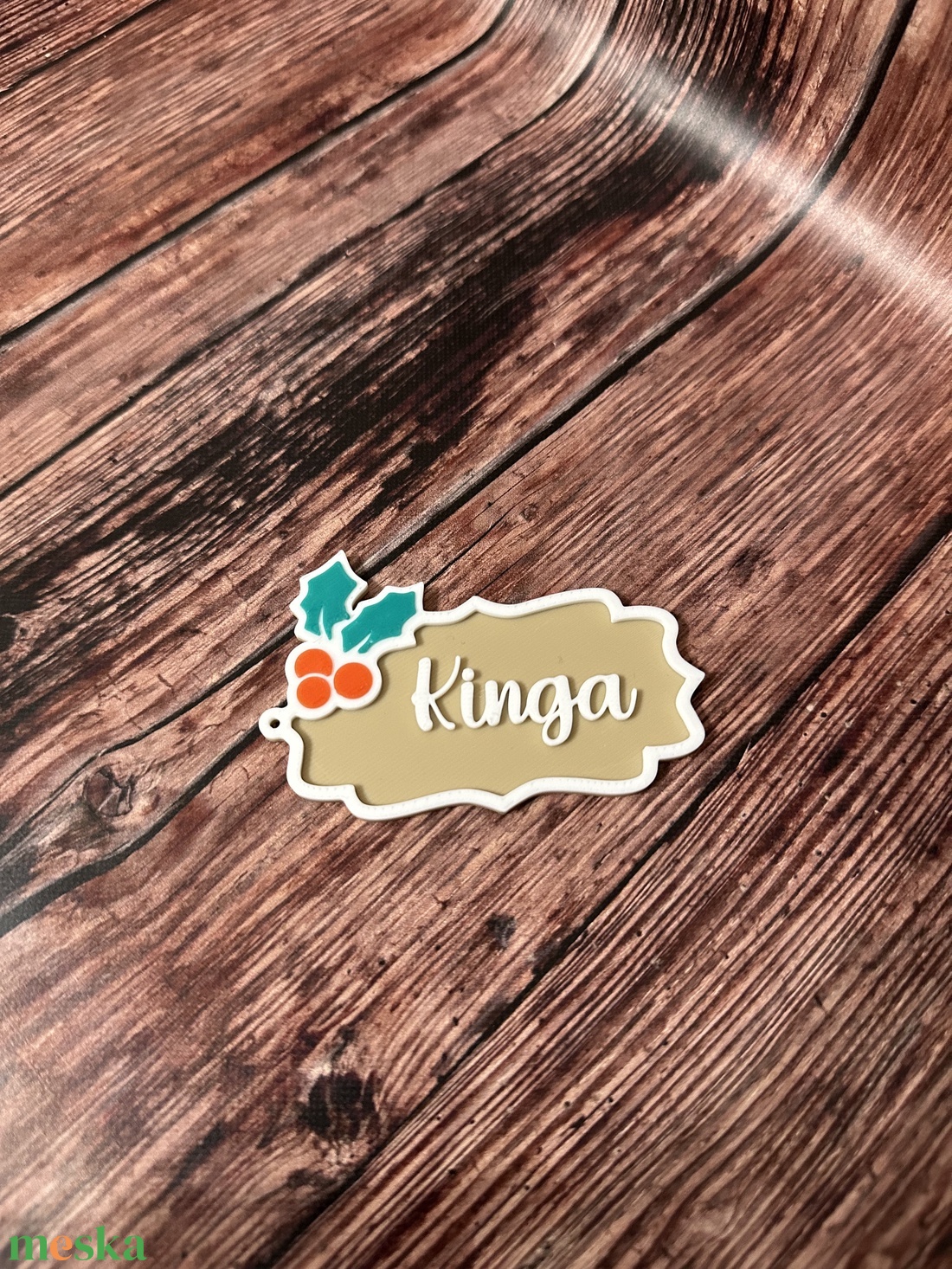 Névre szabható ajándék biléta/karácsonyfadísz  egyedi ajándék karácsonyra - karácsony - karácsonyi lakásdekoráció - karácsonyfadíszek - Meska.hu