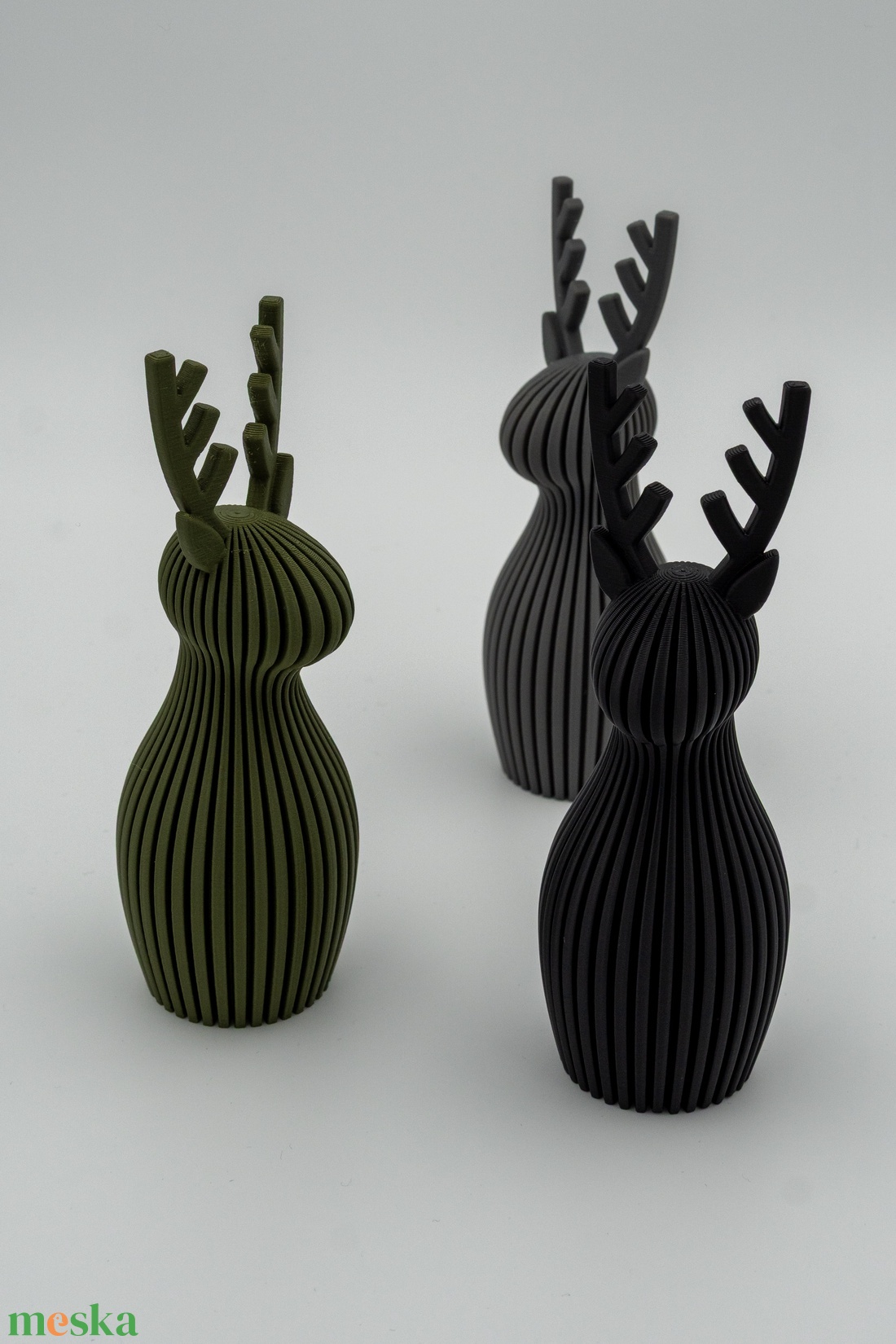 Modern rénszarvas - karácsonyi dekoráció - karácsony - karácsonyi lakásdekoráció - karácsonyi manók, figurák - Meska.hu