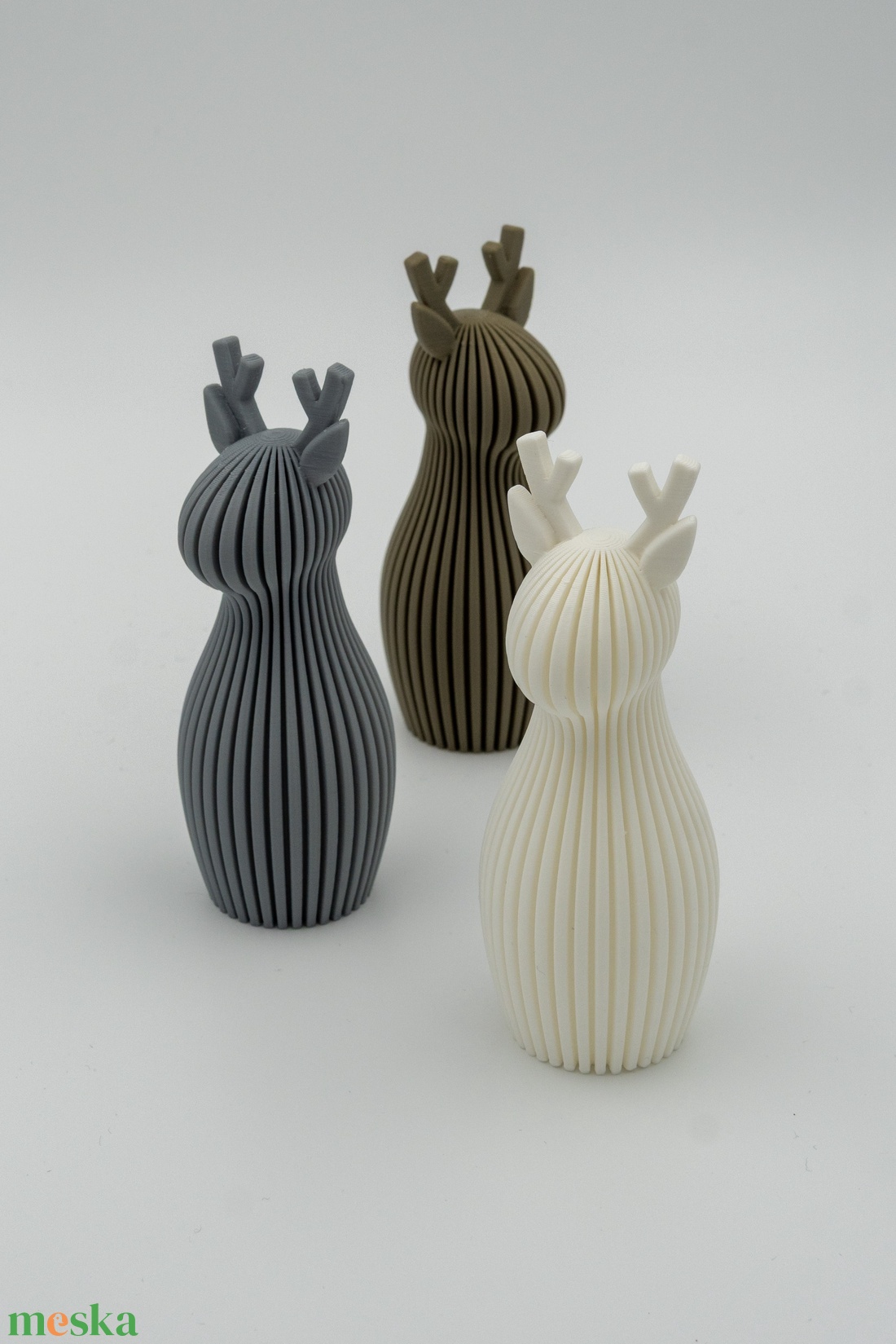 Modern rénszarvas - karácsonyi dekoráció - karácsony - karácsonyi lakásdekoráció - karácsonyi manók, figurák - Meska.hu