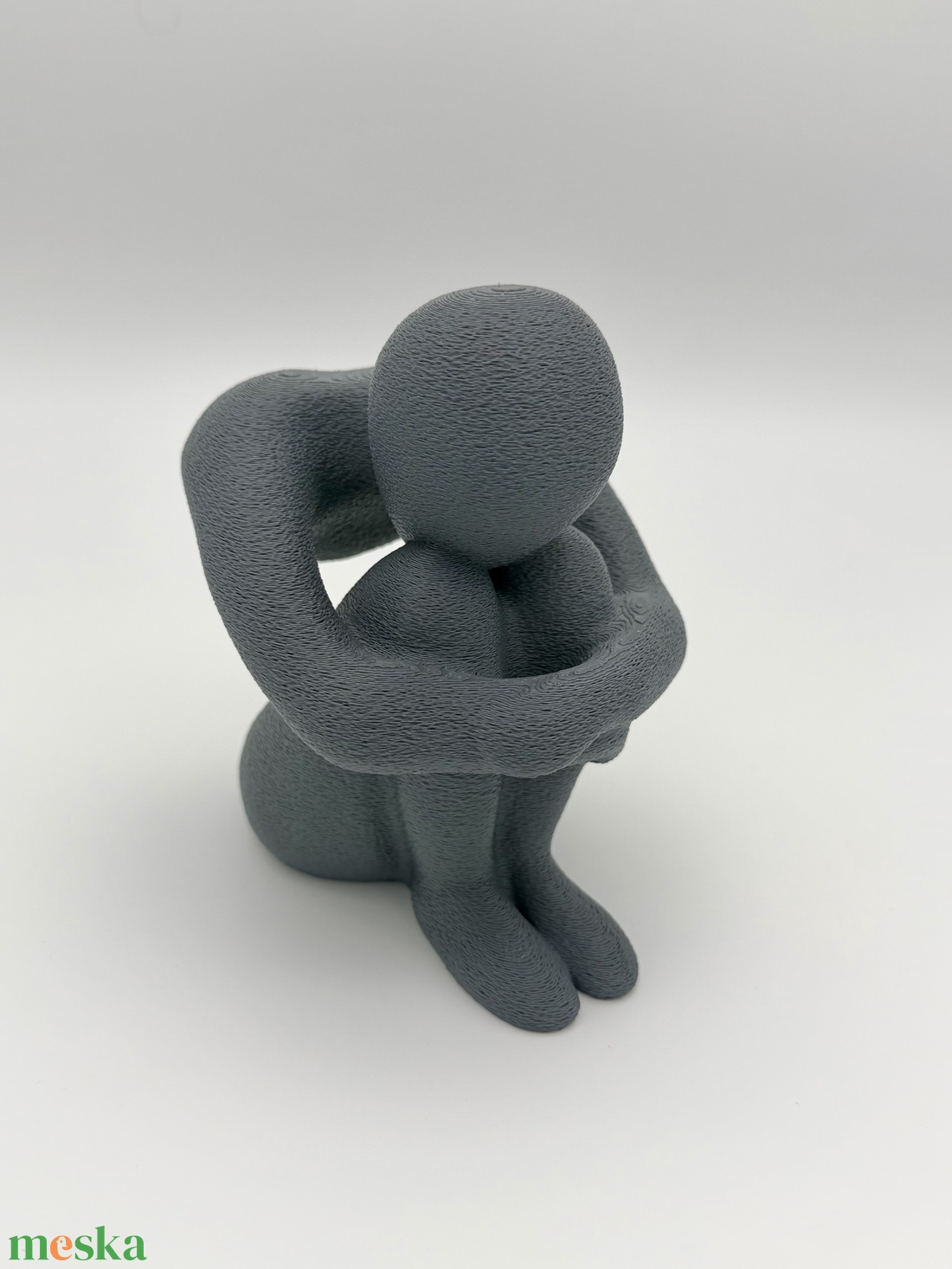 Önmagába zárkózó alak � minimalista absztrakt szobor - otthon & életmód - dekoráció - asztal és polc dekoráció - asztaldísz - Meska.hu