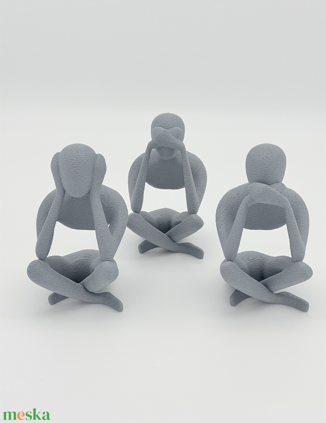 Nem látok, nem hallok, nem beszélek - szobor trió -  - Meska.hu